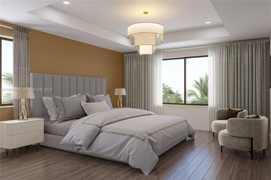 Furnished interior view inside a new home in Greenview at Presidential, Miami (Image 7). Furnished interior view inside a new home in Greenview at Presidential, Miami (Image 7).