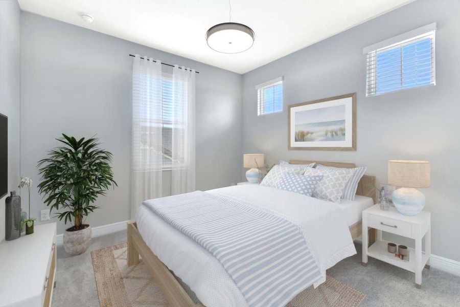 Furnished interior view inside a new home in Fairway Pointe - 55+ Villa Community, Sun City Center (Image 14).