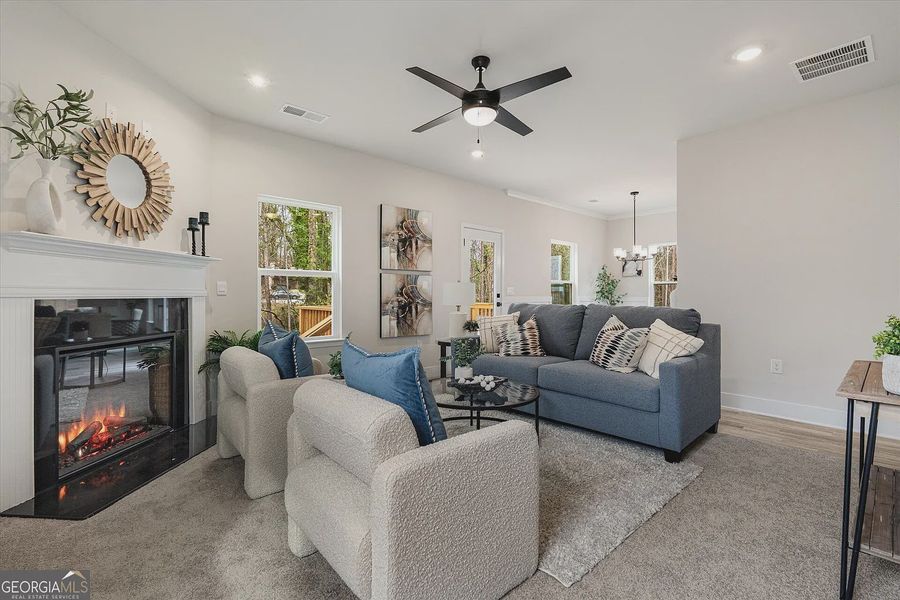 Furnished interior view inside a new home in Canterbury Villas, Carrollton (Image 11).