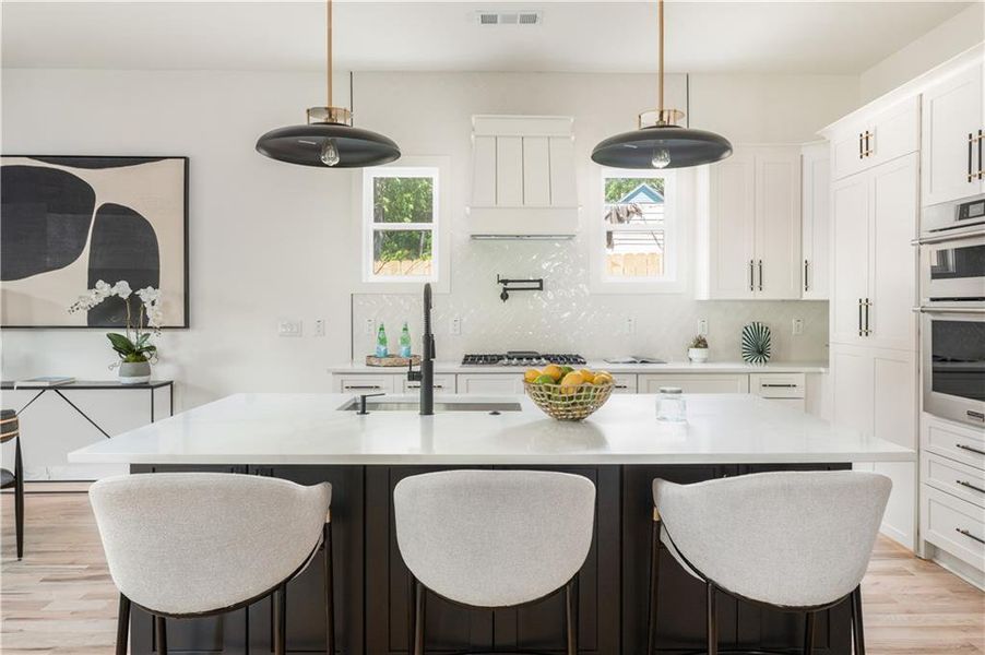 Furnished interior view inside a new home in , Atlanta (Image 31). Furnished interior view inside a new home in , Atlanta (Image 31).