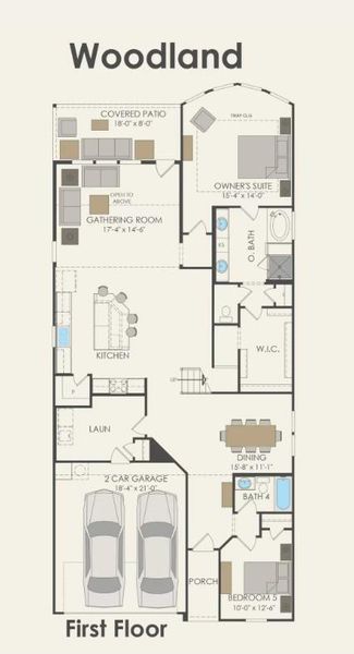Pulte Homes, Woodland/G floor plan