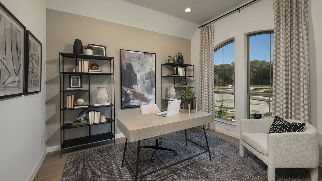 Furnished interior view inside a new home in The Groves 45', Humble (Image 5).