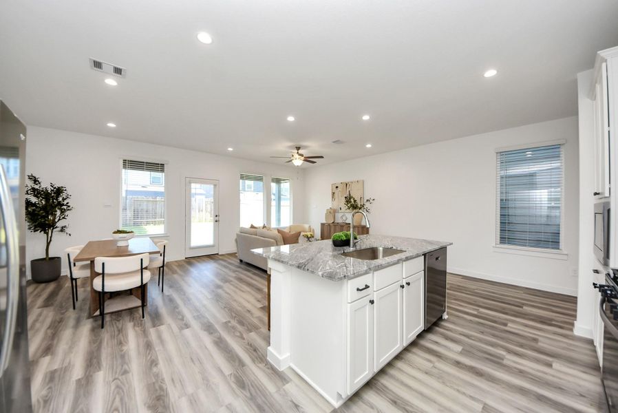 Furnished interior view inside a new home in , Houston (Image 10).