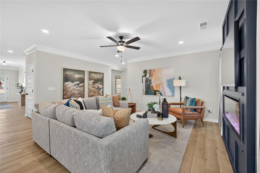 Furnished interior view inside a new home in Allen Manor, Hoschton (Image 23).