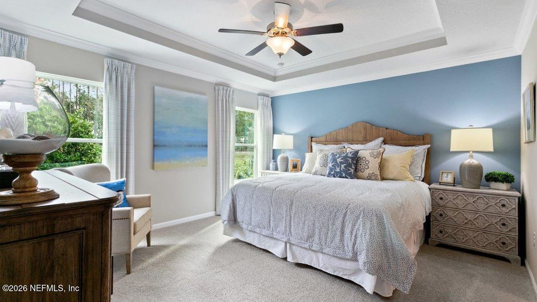 Furnished interior view inside a new home in Sawmill Branch, Palm Coast (Image 28).