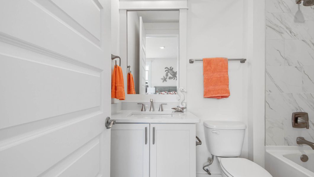 Furnished interior view inside a new home in Parkside, Santa Rosa Beach (Image 24). Furnished interior view inside a new home in Parkside, Santa Rosa Beach (Image 24).