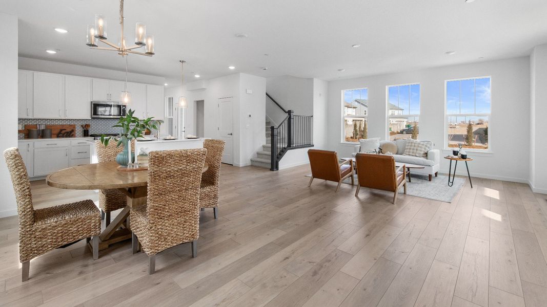 Furnished interior view inside a new home in Westerly, Erie (Image 8).