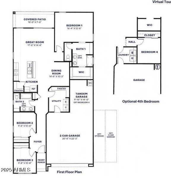 Dove with optional 4th Bed MLS