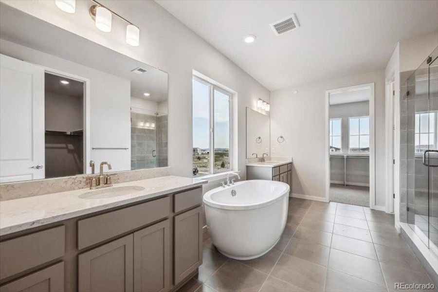 Furnished interior view inside a new home in Prestige Collection at Parkdale Commons, Erie (Image 5). Furnished interior view inside a new home in Prestige Collection at Parkdale Commons, Erie (Image 5).