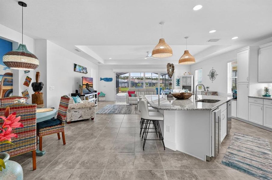 Furnished interior view inside a new home in , Daytona Beach (Image 58).