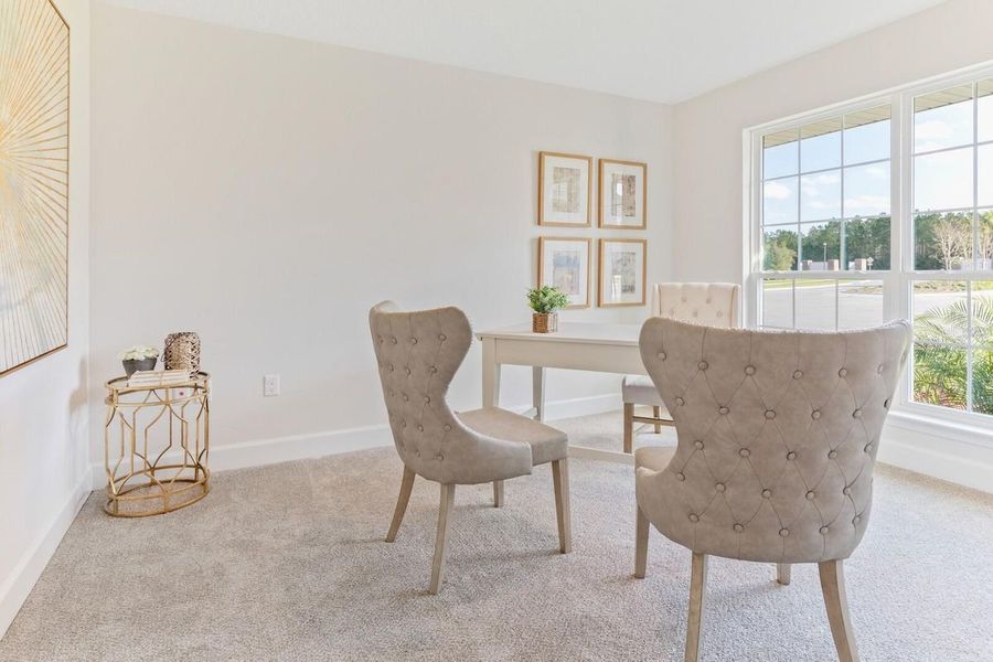 Furnished interior view inside a new home in St. John's Preserve, Palm Bay (Image 11). Furnished interior view inside a new home in St. John's Preserve, Palm Bay (Image 11).