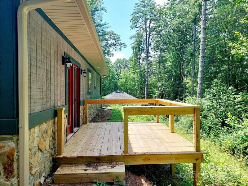 Exterior details and patio area of a home in , Hendersonville (Image 3).