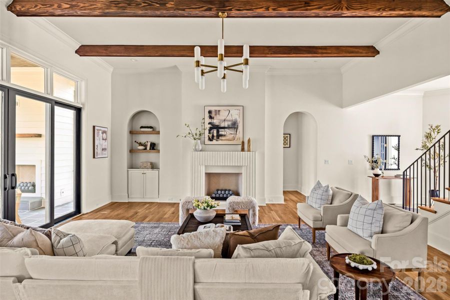 Furnished interior view inside a new home in , Charlotte (Image 37).