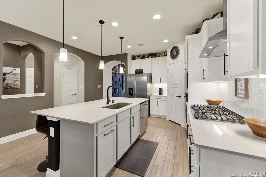 Furnished interior view inside a new home in , New Braunfels (Image 29).