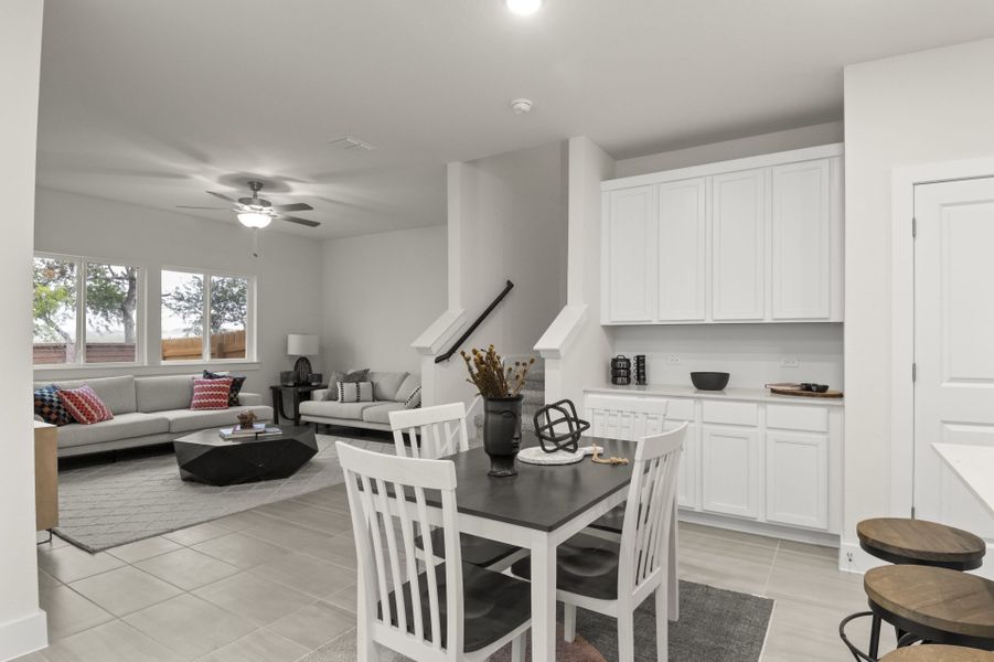 Furnished interior view inside a new home in Saddle Creek Twinhomes, Georgetown (Image 15).