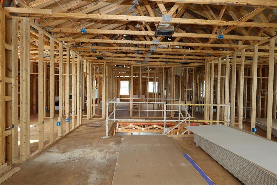 In-progress construction of a new home in Center Lake on the Park, St. Cloud, FL (Image 12).