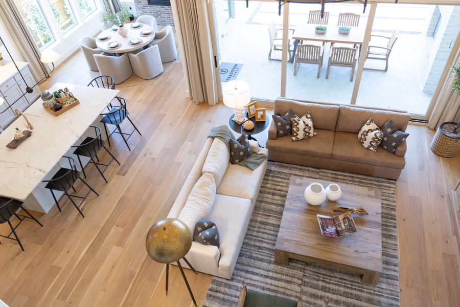 Representative furnished interior of a home built from the 5071 by Tradition Homes in Lakewood at Brookhollow – 60′ Lots, Prosper (Image 3).