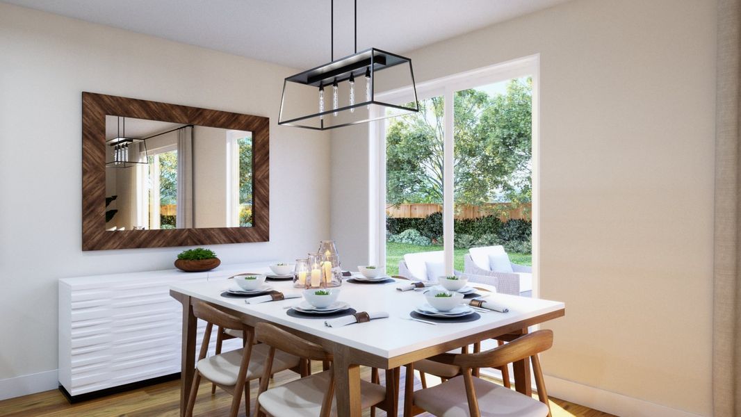 Representative furnished interior of a home built from the Lakewood II by Landsea Homes in Highlands Preserve, Mead (Image 5).