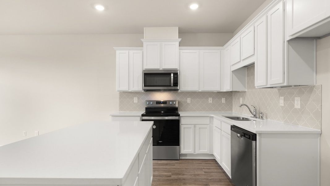 Furnished interior view inside a new home in The Gables at Agricultural Village, Perry (Image 6).