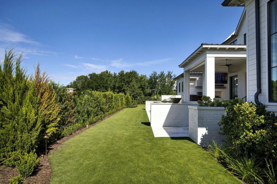 Exterior details and patio area of a home in , Charleston (Image 49). Exterior details and patio area of a home in , Charleston (Image 49).