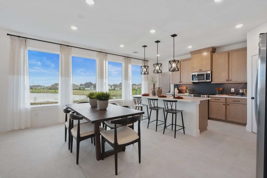 Representative furnished interior of a home built from the Springfield by Chesmar Homes in Bridgeland, Elgin (Image 9).