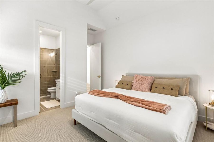 Furnished interior view inside a new home in , The Colony (Image 15).