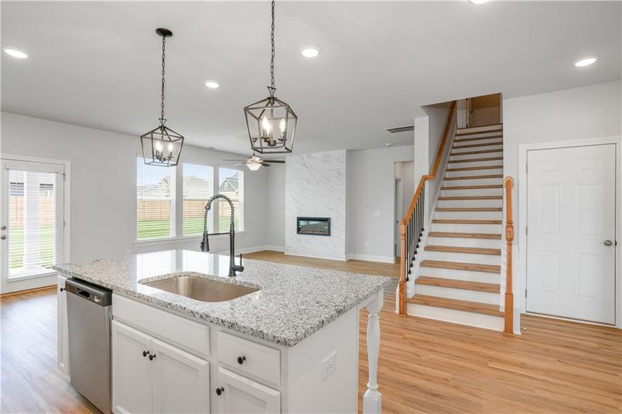 Furnished interior view inside a new home in Killian Manor at The Adares, Adairsville (Image 7).