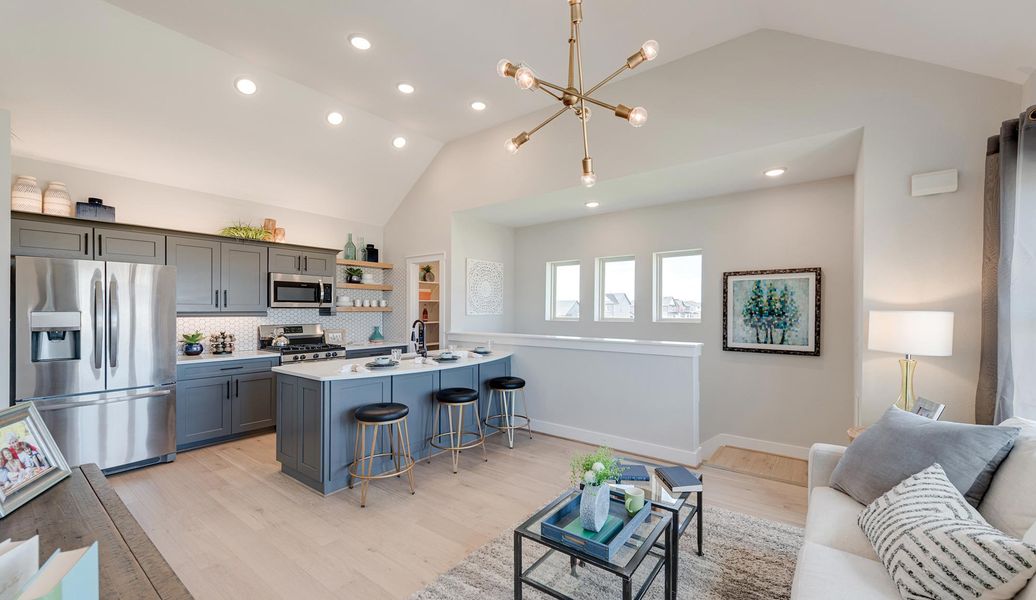 Representative furnished interior of a home built from the The Abney by David Weekley Homes in Sienna 42’, Missouri City (Image 4). Representative furnished interior of a home built from the The Abney by David Weekley Homes in Sienna 42’, Missouri City (Image 4).