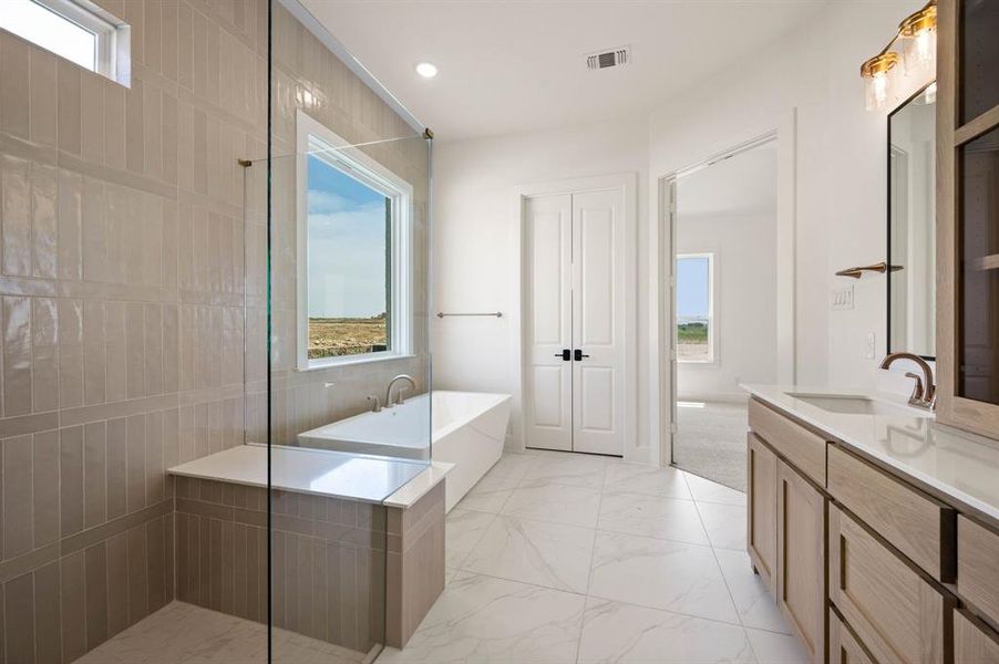 Furnished interior view inside a new home in Bella Crossing, Fort Worth (Image 11).