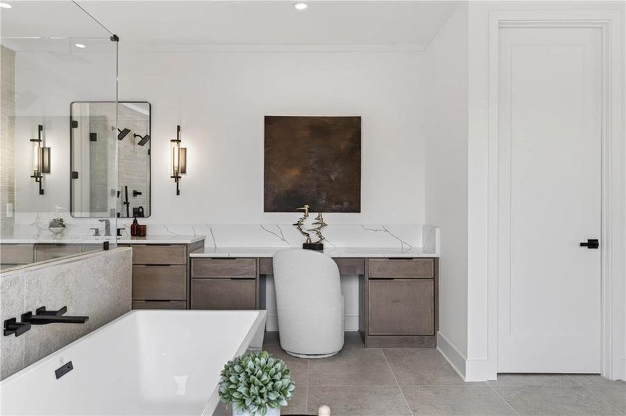 Furnished interior view inside a new home in , Marietta (Image 47).