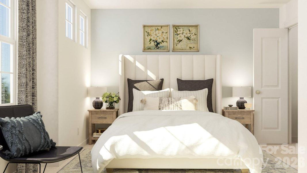 Furnished interior view inside a new home in The Vines, Charlotte (Image 11).
