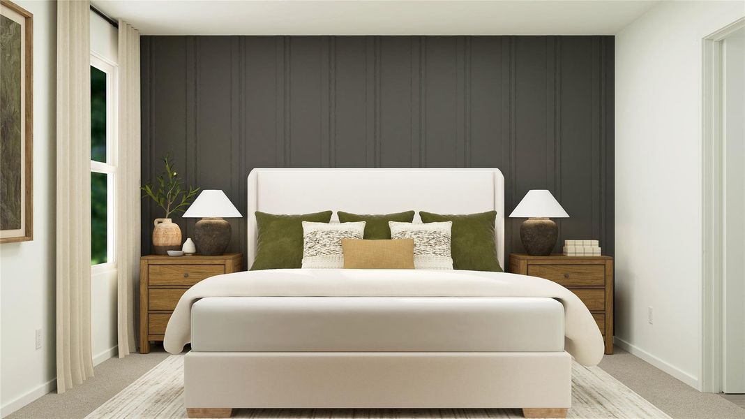 Furnished interior view inside a new home in Rancho Del Cielo, Jarrell (Image 29).