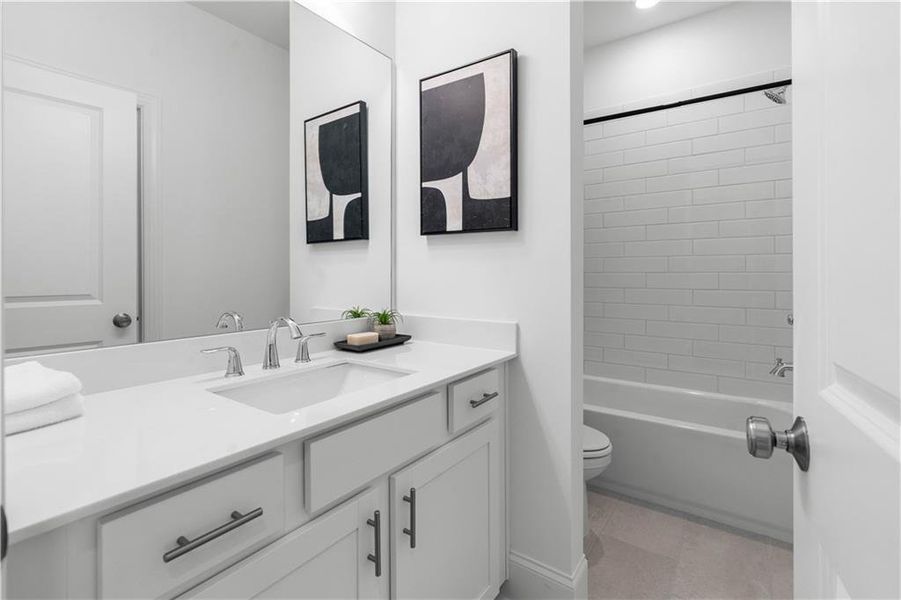 Furnished interior view inside a new home in Waterside Townhomes, Peachtree Corners (Image 15).