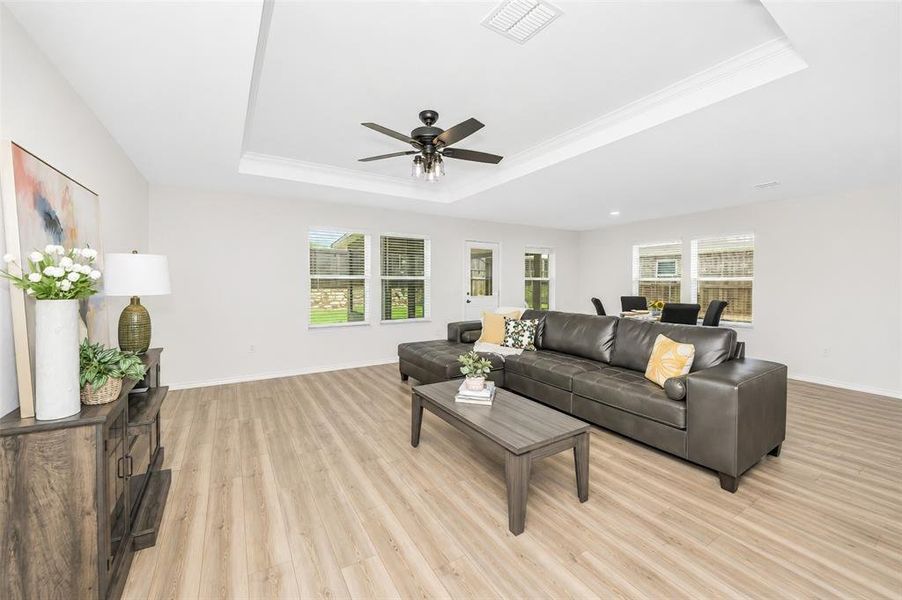 Furnished interior view inside a new home in , Denton (Image 9). Furnished interior view inside a new home in , Denton (Image 9).