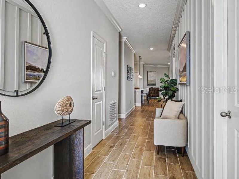 Furnished interior view inside a new home in Lake Deer Estates, Poinciana (Image 17).