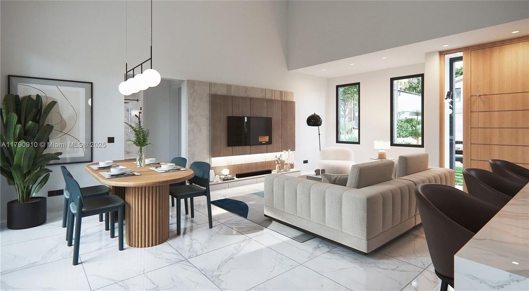 Furnished interior view inside a new home in , Port St. Lucie (Image 7).