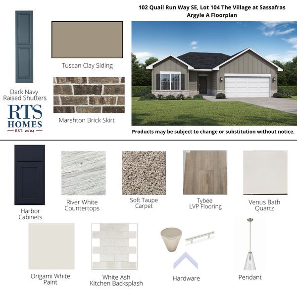 2D floor plan layout of this home in The Village at Sassafras, Allenhurst, GA (Image 3).