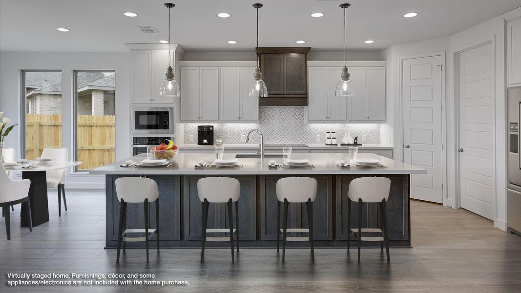Representative furnished interior of a home built from the 3994W by Perry Homes in Alsatian Oaks, Castroville (Image 3).