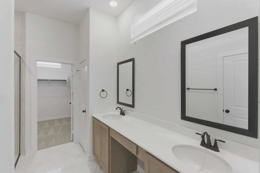 Representative furnished interior of a home built from the Sacha by Chesmar Homes in The Crossvine, Forney (Image 4).