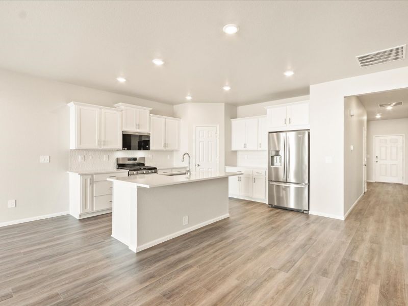 The Cherry Creek floorplan interior image taken at a Meritage Homes community in Northern Colorado.