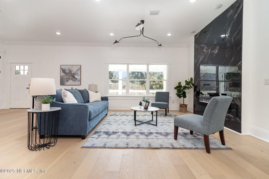 Furnished interior view inside a new home in , Jacksonville (Image 5). Furnished interior view inside a new home in , Jacksonville (Image 5).