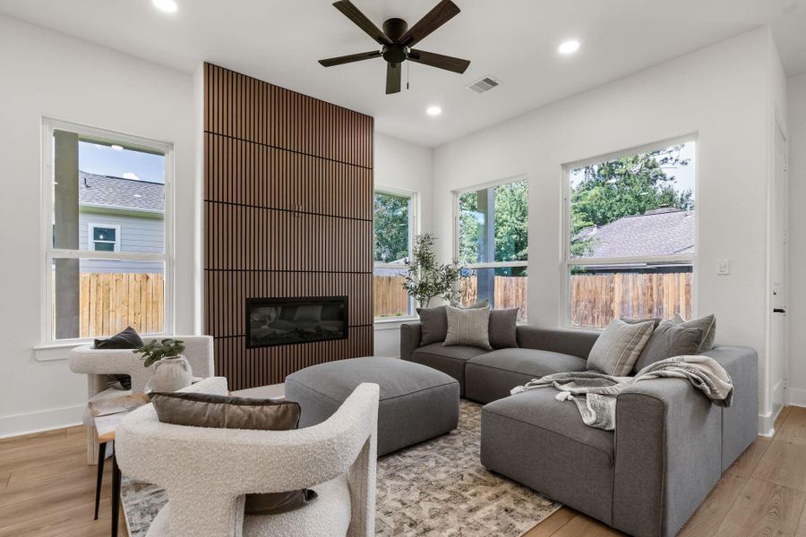 Furnished interior view inside a new home in , Tomball (Image 18).