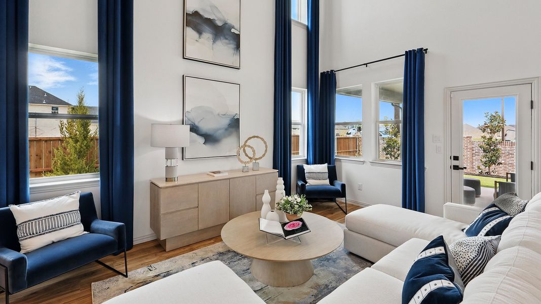 Representative furnished interior of a home built from the Wayfinder by Brightland Homes in Walden Pond, Forney (Image 11).