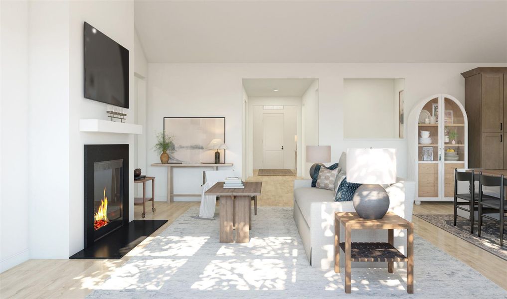 Cozy great room (*Artist rendering used for illustration purposes only.)