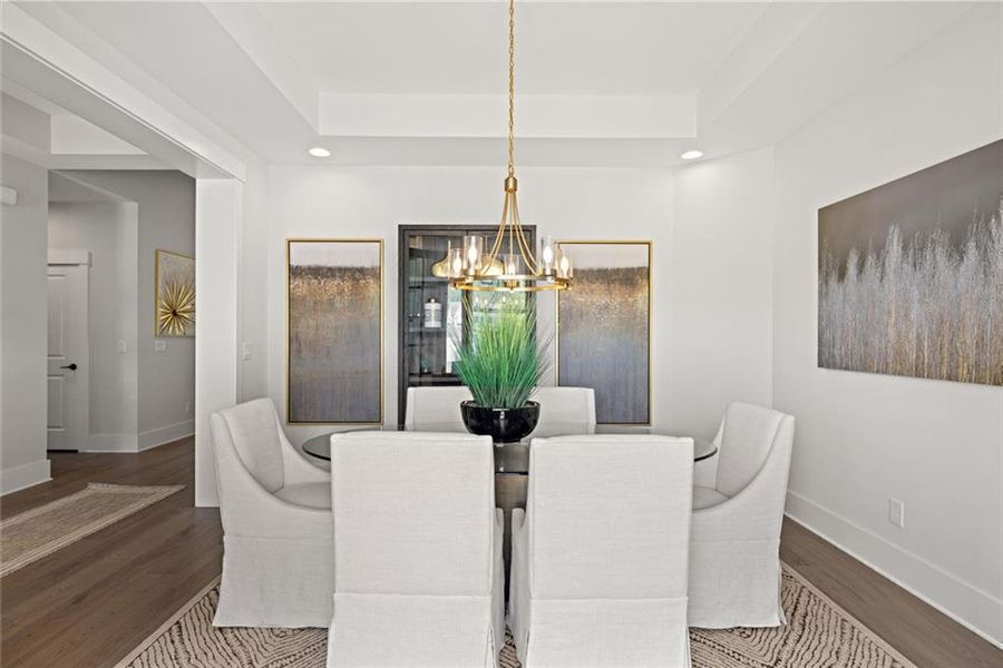 Furnished interior view inside a new home in Soleil Belmont Park, Canton (Image 12).