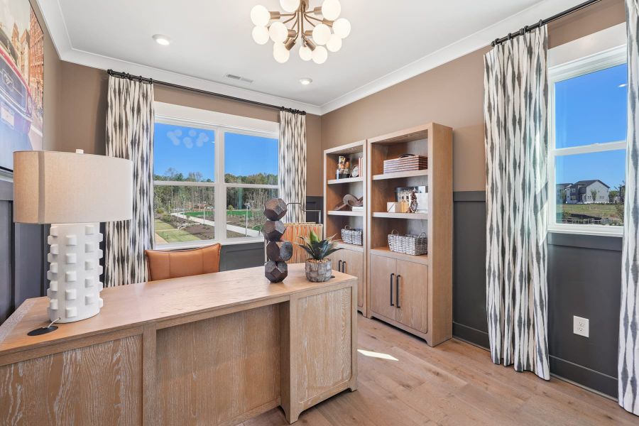 Representative furnished interior of a home built from the Wilson by Tri Pointe Homes in The Townes at NoVi, Pittsboro (Image 17).