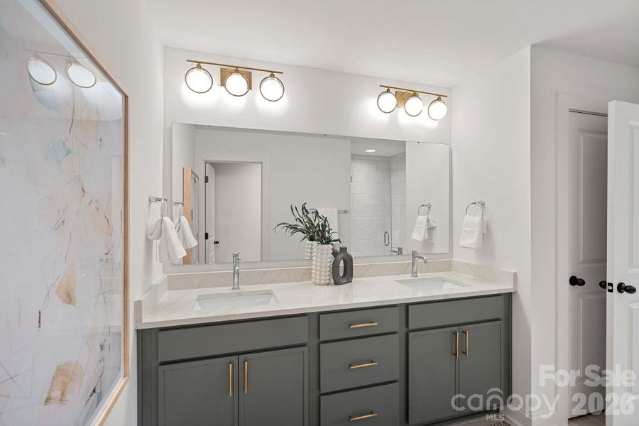 Furnished interior view inside a new home in , Charlotte (Image 17).