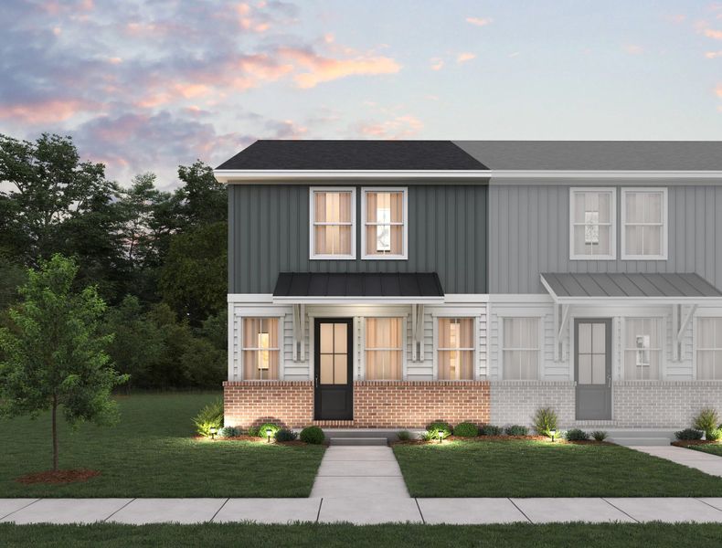 Elevation B, Exterior Unit