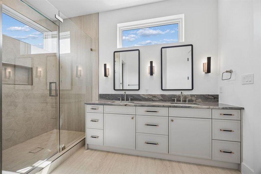 Furnished interior view inside a new home in , Dallas (Image 8).