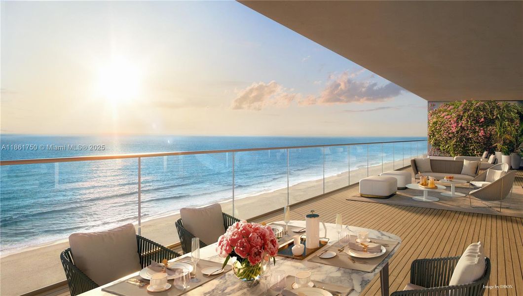 Furnished interior view inside a new home in St. Regis Residences, Sunny Isles Beach (Image 7).